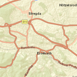 Eisenach Street Map