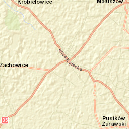 Gniechowice Street Map