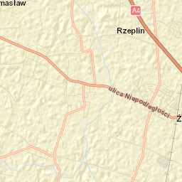Żórawina Street Map