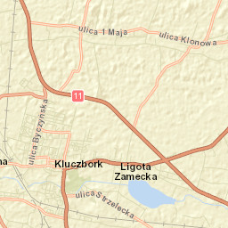 Kluczbork Street Map