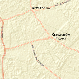 Krzczonów Street Map