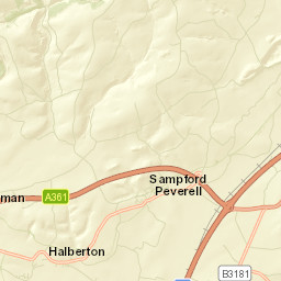 Sampford Peverell Street Map