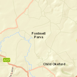 Child Okeford Street Map