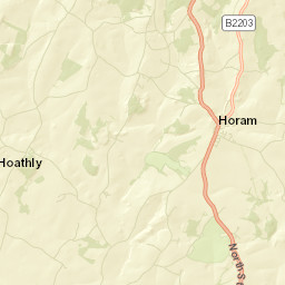 Horam Street Map