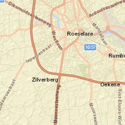 Roeselare Street Map