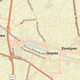 Izegem Street Map