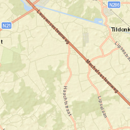 Provincie Vlaams-Brabant Street Map