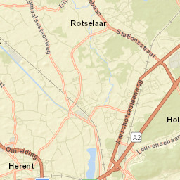 Rotselaar Street Map