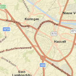 Hasselt Street Map