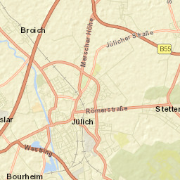 Jülich Street Map