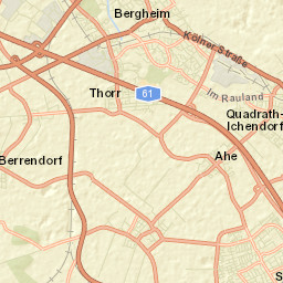 Bergheim Street Map
