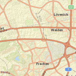 Frechen Street Map