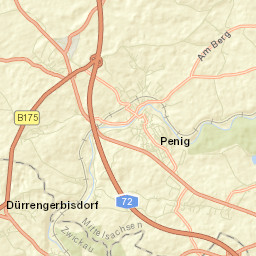 Penig Street Map