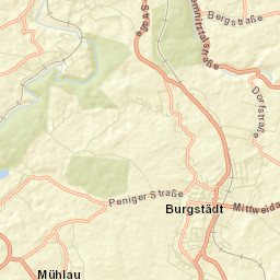 Burgstädt Street Map