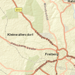 Freiberg Street Map