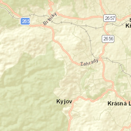 Staré Křečany Street Map