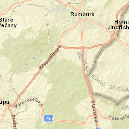 Rumburk Street Map