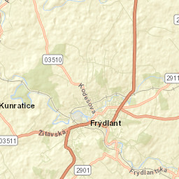 Frýdlant Street Map