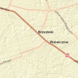 Powiat kłobucki Street Map