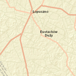 Łopuszno Street Map