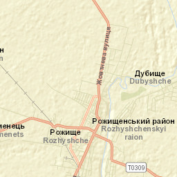 Rozhyshche Street Map