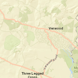 Three Legged Cross Street Map