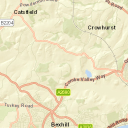 Bexhill-on-Sea Street Map