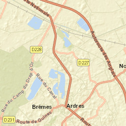 Brêmes Street Map