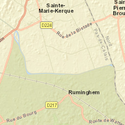 Sainte-Marie-Kerque Street Map