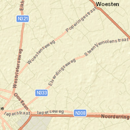 Poperinge Street Map