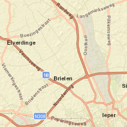 Ieper Street Map