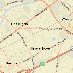 Wielsbeke Street Map