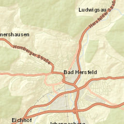Bad Hersfeld Street Map