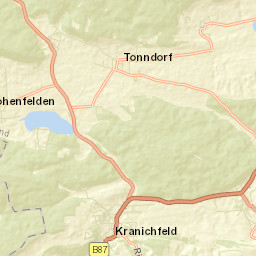 Kranichfeld Street Map