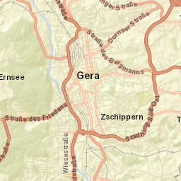 Gera Street Map