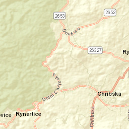 Chřibská Street Map