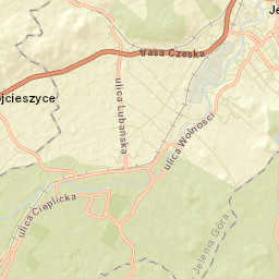 Cieplice Śląskie Zdrój Street Map