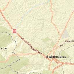 Świebodzice Street Map
