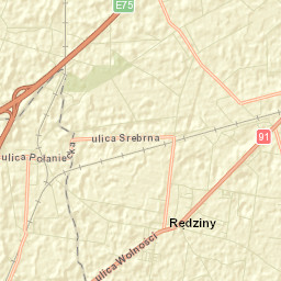 Rędziny Street Map