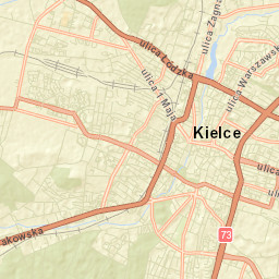 Kielce Street Map