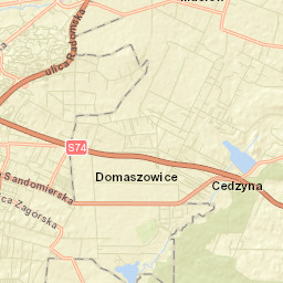 Domaszowice Street Map