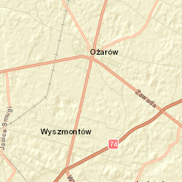 Ożarów Street Map