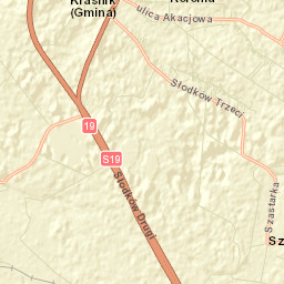 Szastarka Street Map