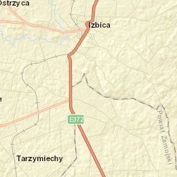 Izbica Street Map