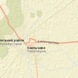 Yemil’chyne Street Map