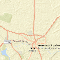 Ichnya Street Map