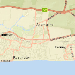 Rustington Street Map