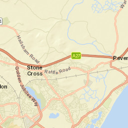 Pevensey Bay Street Map