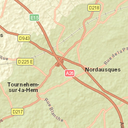 Tournehem-sur-la-Hem Street Map