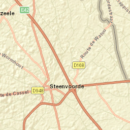 Steenvoorde Street Map